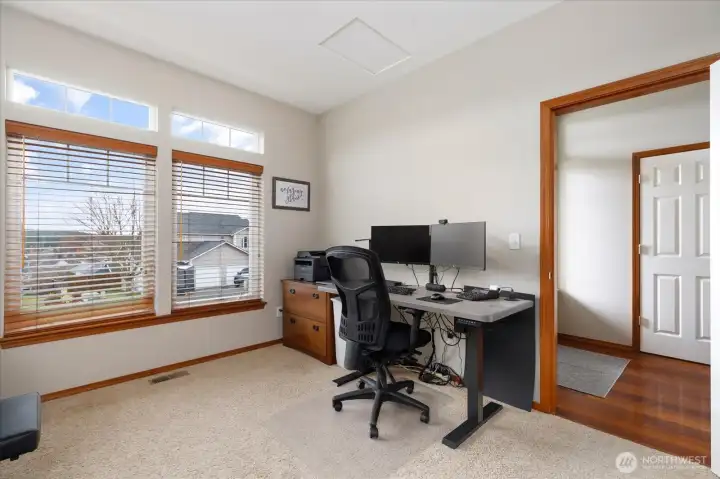 Home office right off the front entry.