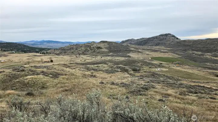 Shot from the North-center, looking South. Perfect orientation for a solar-efficient dream home. Power at the street. Minutes to Tonasket/Oroville!