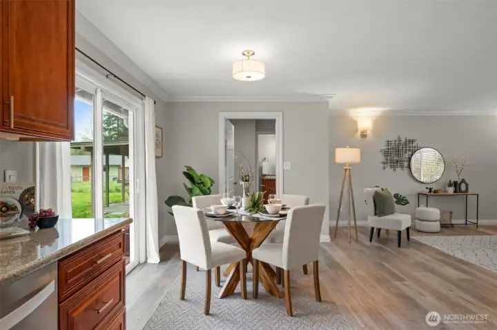 Dining Room off of the Kitchen