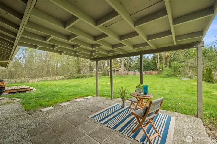 Covered Patio Perfect for BBQs