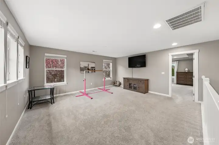 Huge loft at the top of the stairs