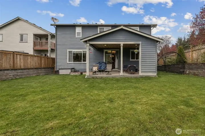 View of the back of the house