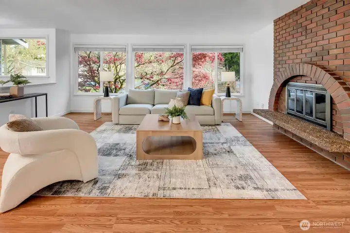 Wood Burning Fireplace