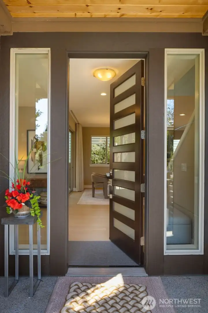 Warm & inviting entry