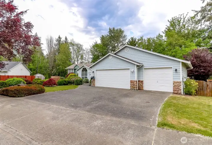 3 car garage and ample driveway parking!