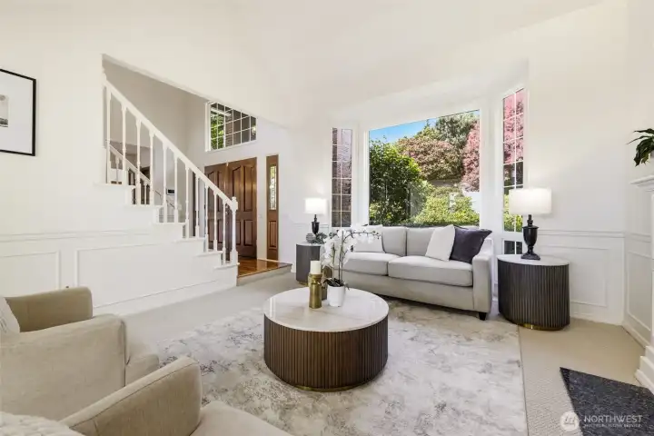 A light-filled formal living room with timeless character.