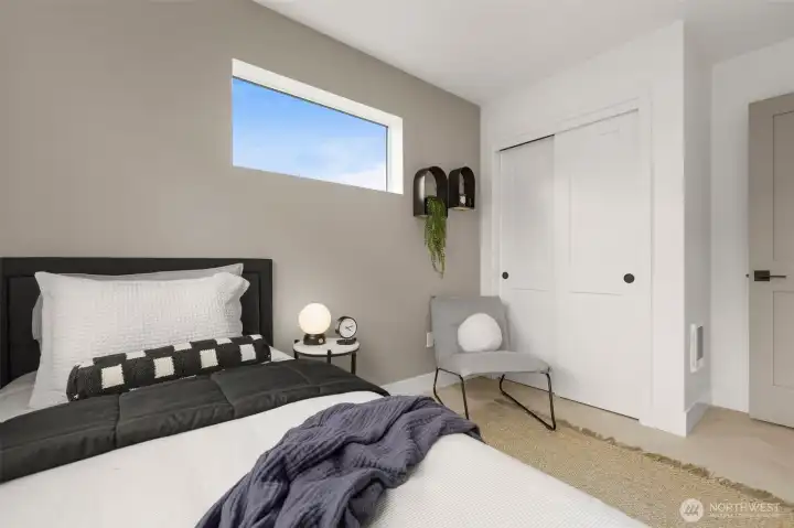 With a good size closet With a good size closet