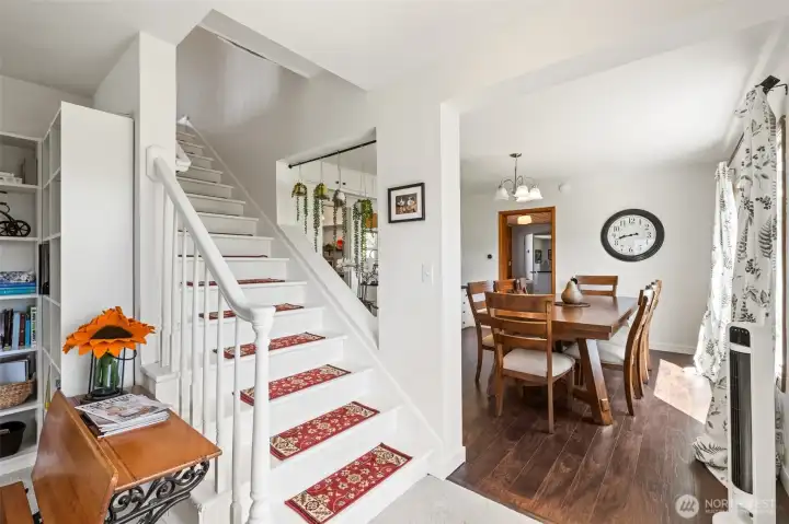 Stairs to upper level Stairs to upper level