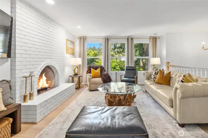 Bright Living Room with Large Windows Bright Living Room with Large Windows
