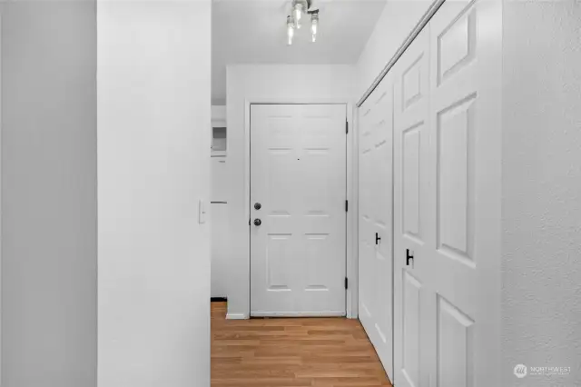 Entry and laundry closet