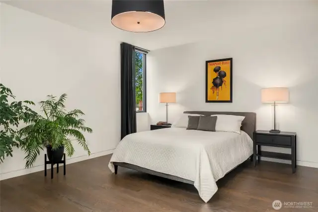 Master bedroom on the second floor.
