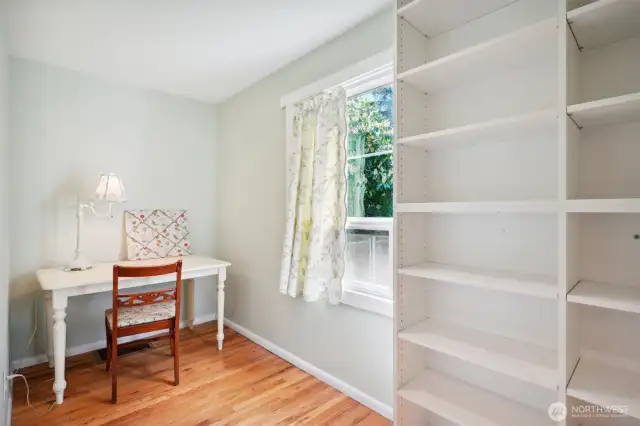 Small room, maybe an office or reading area!