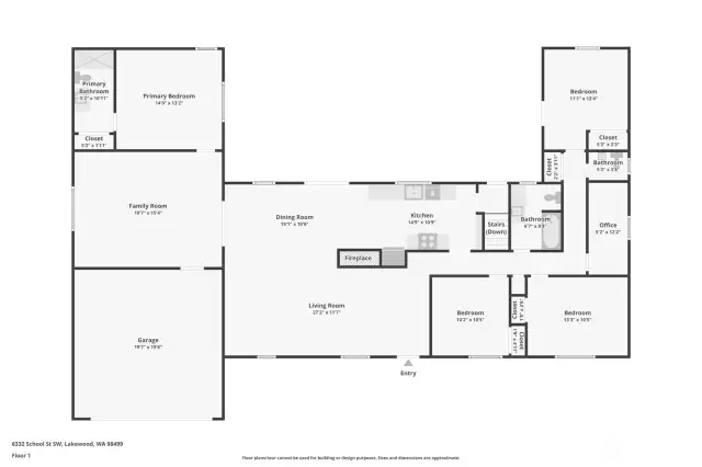 Layout of main floor