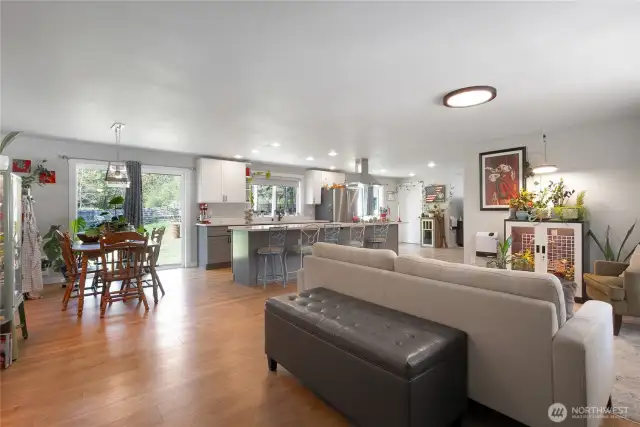 Welcome to this open floor plan with fresh paint and newly remodeled.