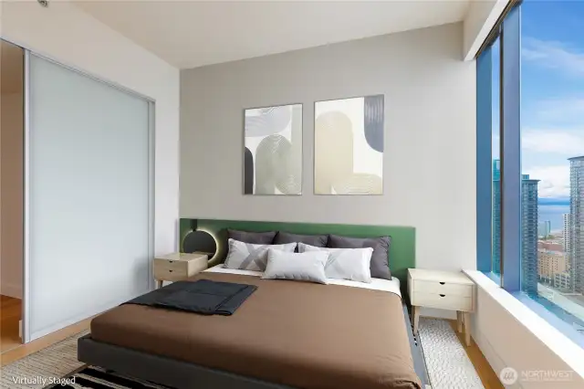 Use den space as 3rd bedroom? (virtually staged).