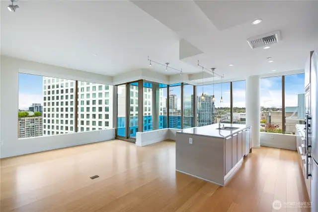Abundant natural light.