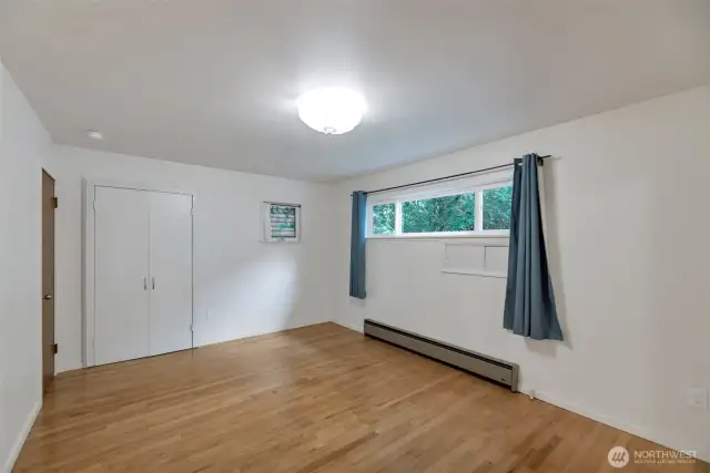 Bedroom for the upstairs unit.