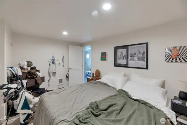 Bedroom of the downstairs unit
