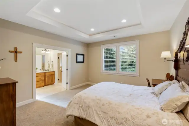 Owners Suite- Coffered Ceilings