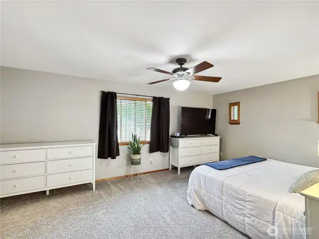 Primary suite with lots of light.
