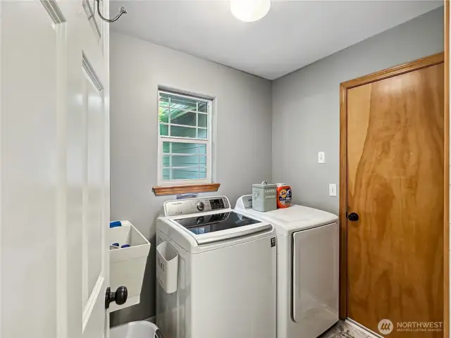 Laundry on the main floor, off the garage