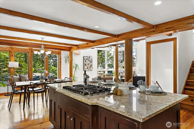 Love the Great Room feel on the main level accented by walls of windows