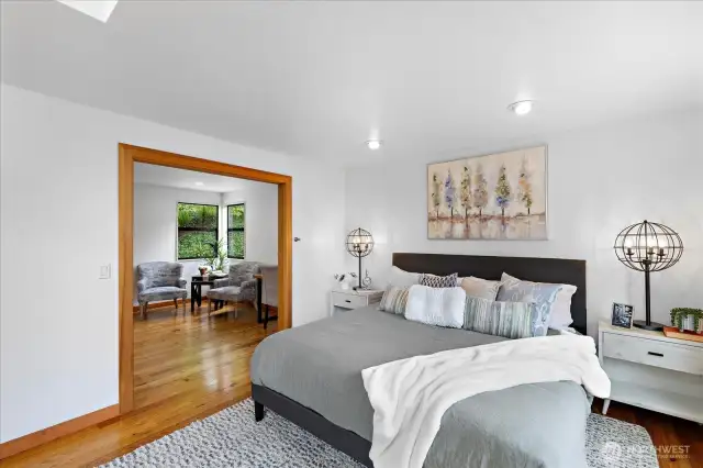Love the adjoining sitting room/office/workout rm