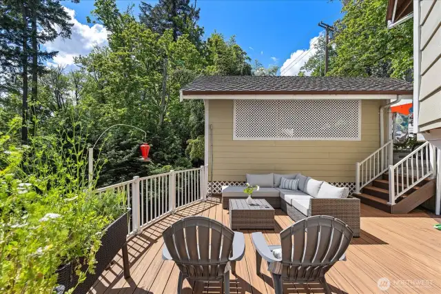 Always a family favorite area to gather. Hot Tub....by chance...???
