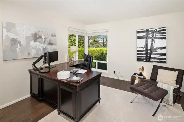 3rd bedroom, or main floor office with lake views!