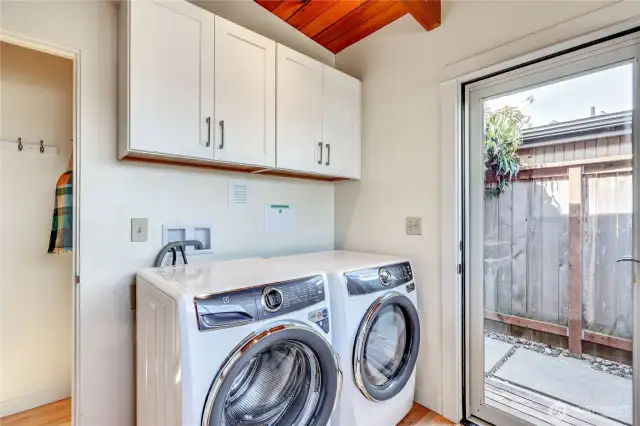 Door from laundry room leads into the courtyard.
