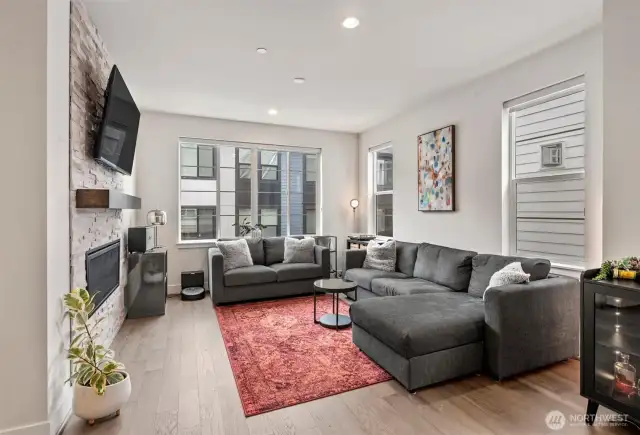 Appreciate the luxurious feel of the vaulted ceilings on all floors.