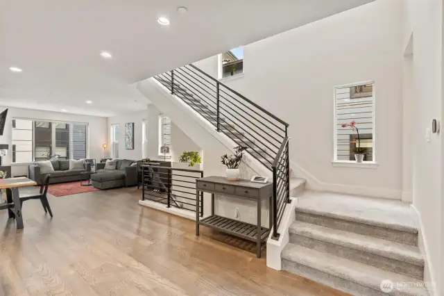 The open floor plan fosters a warm and inviting atmosphere.