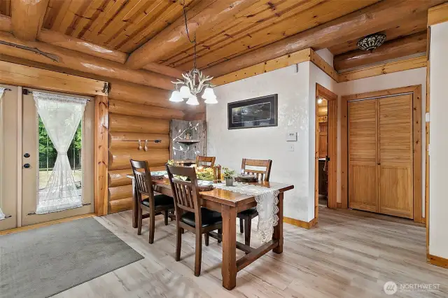 French door to outdoor oasis, full bath to your right and access to outside, also the guest room/mil?