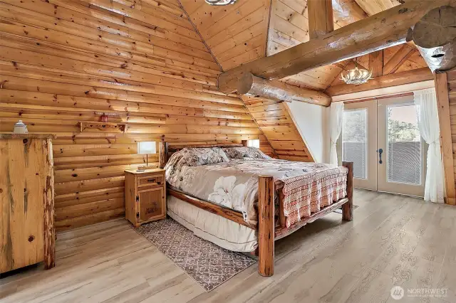 Primary suite with a private balcony