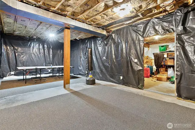 Current storage space, with exterior entrance.