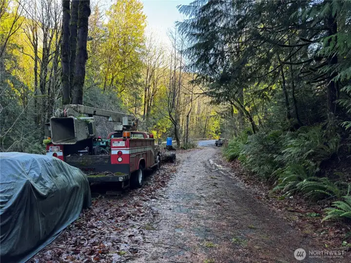 Back down driveway toward Index Galena Rd