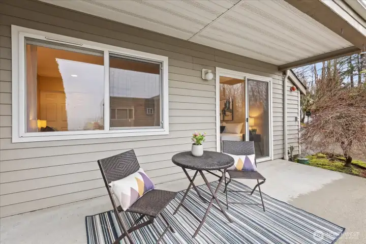 Even the first floor has outdoor space