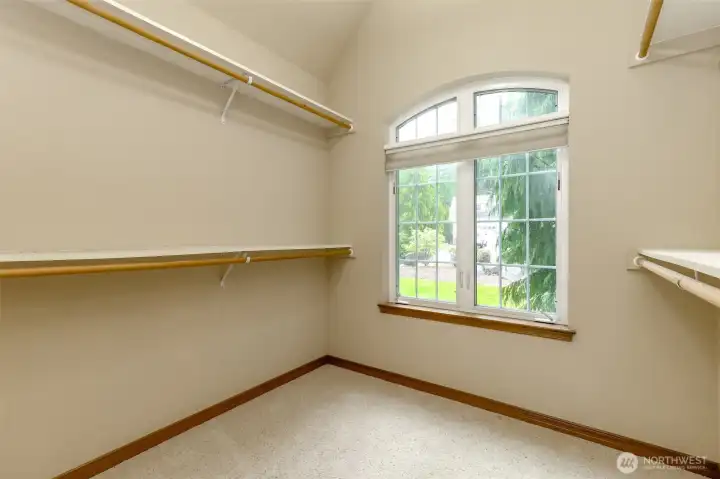 Primary walk in closet
