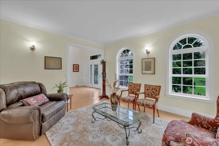 Off the entry is the stunning living room with tremendous natural lighting! Off the entry is the stunning living room with tremendous natural lighting!