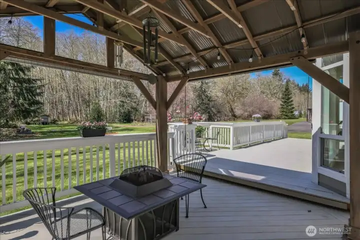 The covered space on the deck is perfect for enjoying the property year round! The covered space on the deck is perfect for enjoying the property year round!