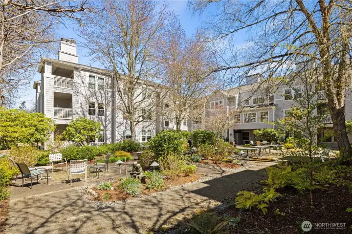 Winthrop building common patio