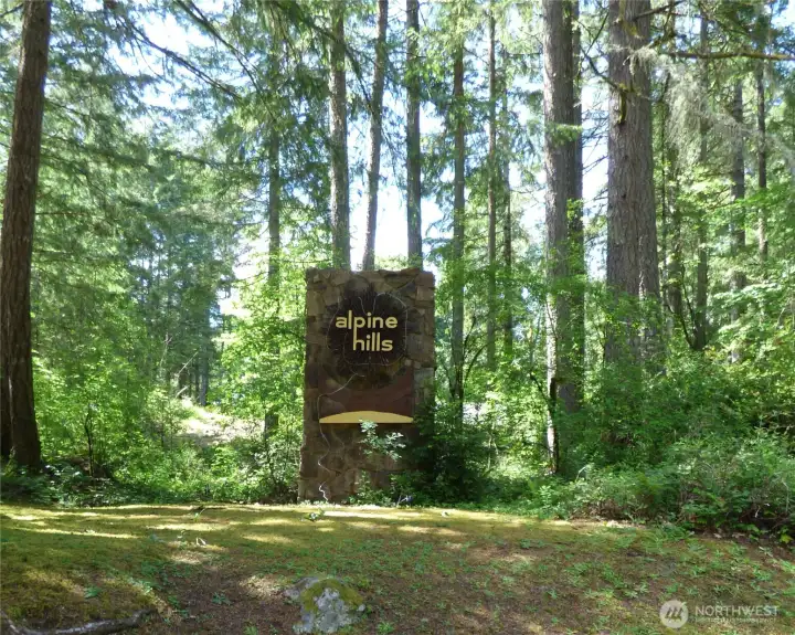 Alpine Hills - such a quiet and peaceful neighborhood.