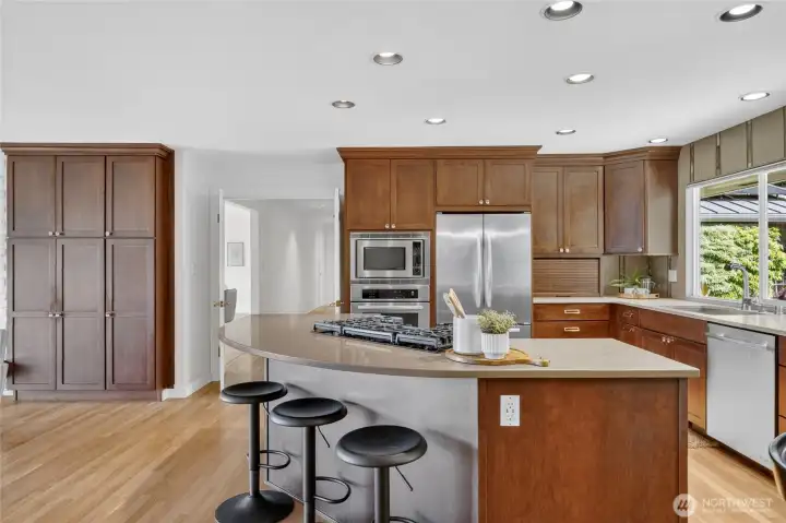 Updated kitchen with plenty of storage