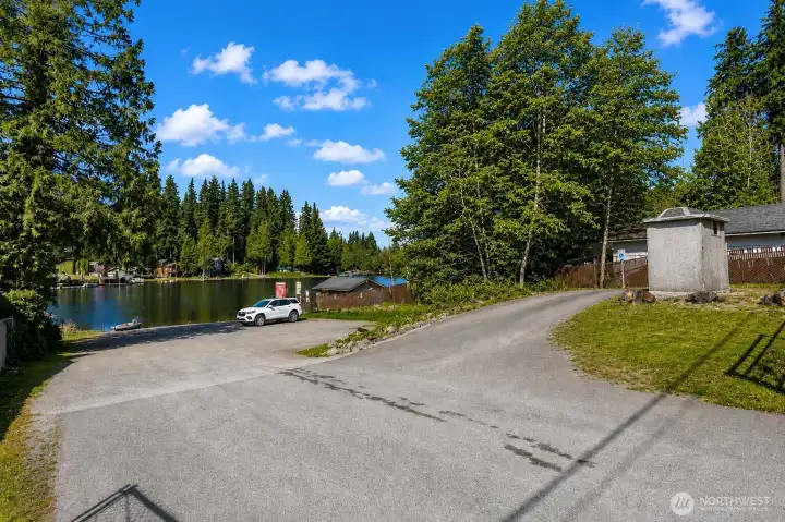 Boat launch across the street