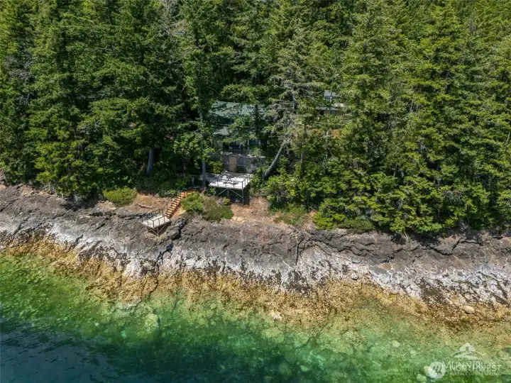 Home is tucked away in the trees. Home is tucked away in the trees.