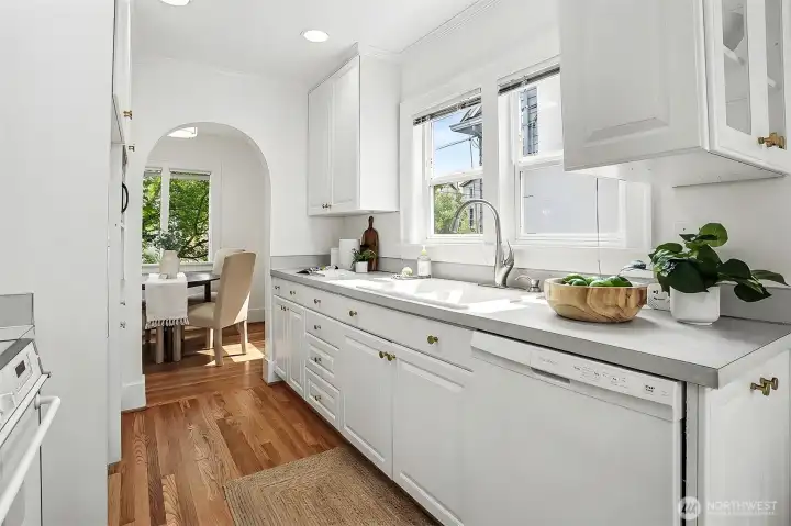 Kitchen with dishwasher. Kitchen with dishwasher.