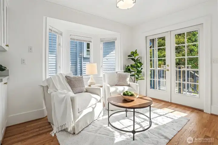 Sitting area by the back porch. Can double as dining room if preferred. Sitting area by the back porch. Can double as dining room if preferred.