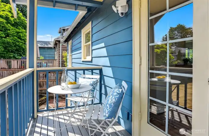 Back porch. Back porch.