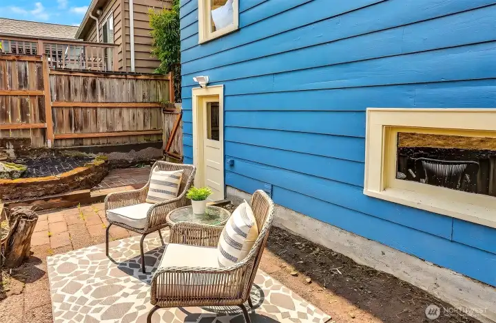 Back patio. Back patio.