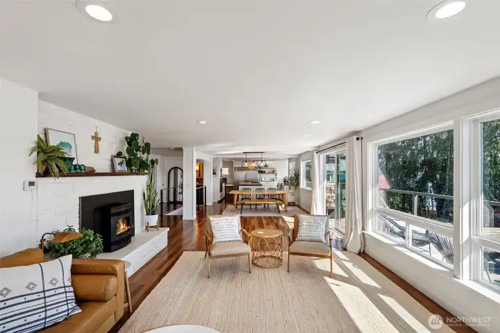 Great room, open concept living.